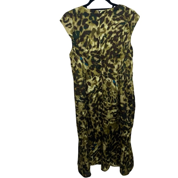Anne Klein Cowl Neck Animal Print Sheath 100% Polyester Dress Sz 12 NWT - Picture 6 of 11
